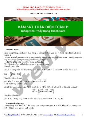 Bám sát toàn diện Toán 11